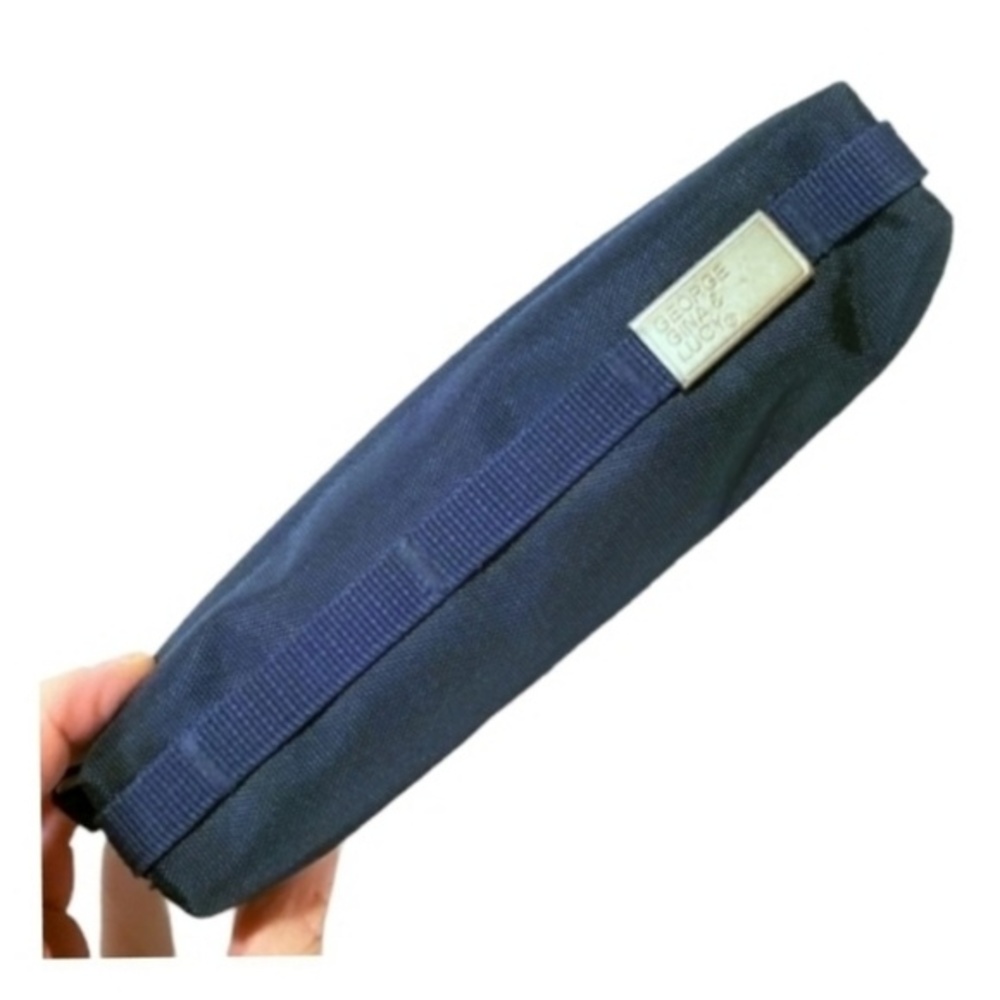 George Gina Lucy Cosmetic Makeup Brush Pencil Blue Case Pouch Bag Purse
